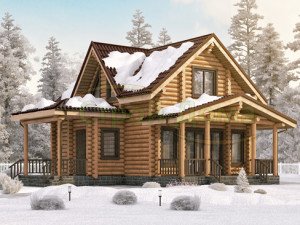 Дом из бревна, проект дома «Удачный — 149»